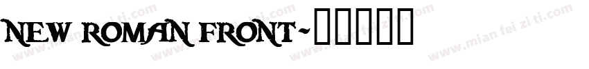 new roman front字体转换